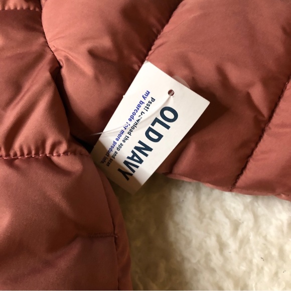 New Old Navy Unisex Dusty Red Puffet Jacket With Animal Ears - Picture 6 of 11